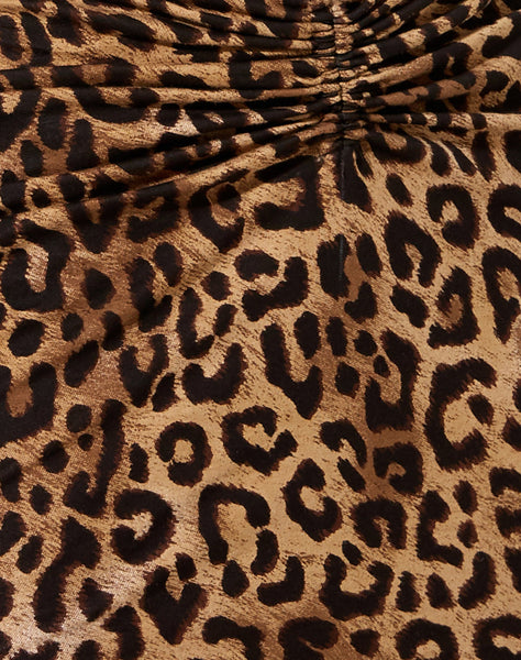 Ejon Mini Skirt in Night Leopard Brown