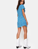 Elara Mini Dress by Bloom Baby Blue