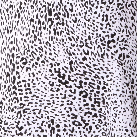 Elara Dress in Black and White Leo Spot