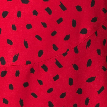 Elara Dress in Mini Diana Dot Red and Black