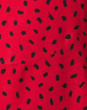 Elara Dress in Mini Diana Dot Red and Black