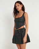 Image of Elati Corset Top in Tartans Green