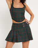 Image of Elati Corset Top in Tartans Green