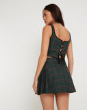 Image of Elati Corset Top in Tartans Green