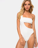 Elkin Swimsuit in Textured White