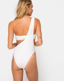 Elkin Swimsuit in Textured White