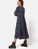 Magnolia Dress in Wash Out Black