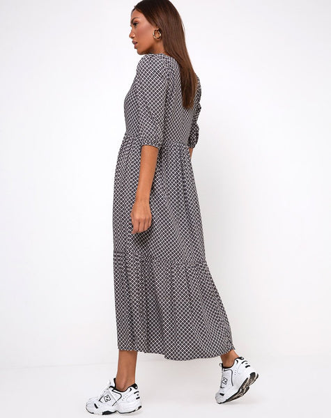 Ellery Maxi Dress in Check it Out Black