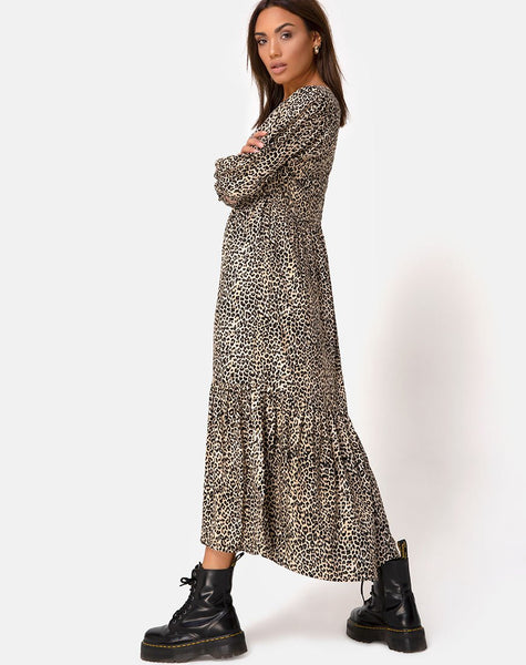 Ellery Dress in Rar Leopard Brown