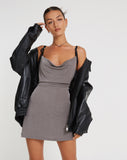 image of Elpima Mini Dress in Grey