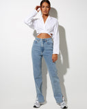 Image of Elyse Crop Top in White