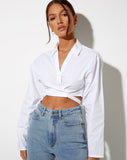 Image of Elyse Crop Top in White