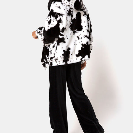 Emerson Jacket in Cow Hide Black & White