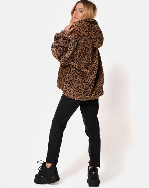 Emerson Jacket in Leopard Brown