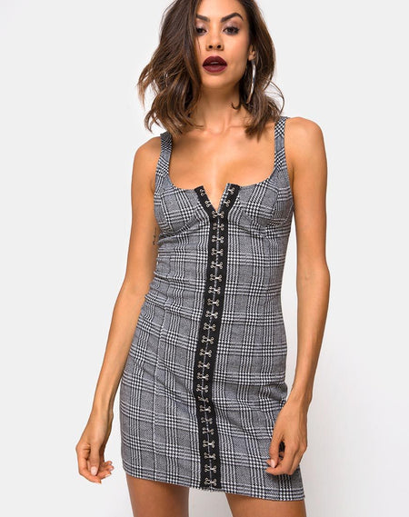 Selah Dress in Big Charles Check