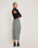 image of Enore Midi Skirt in Stone Blue