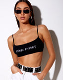 Esme Bralet in Black 'Angel Energy' Embro