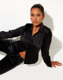 Image of Estesa Shirt in Satin Black