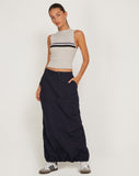 Image of Eudora Detachable Skirt in Navy