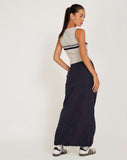 Image of Eudora Detachable Skirt in Navy