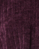 Evie Cropped Sweatshirt in Chenille Plum