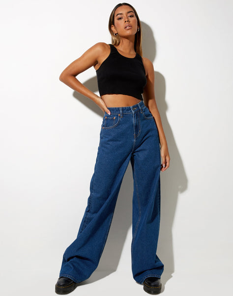 Image of Extra Wide Jean in Classic Blue