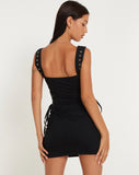 image of Ezilly Mini Dress in Black