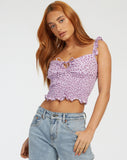 Image of Ezra Top in Ditsy Rose Lilac