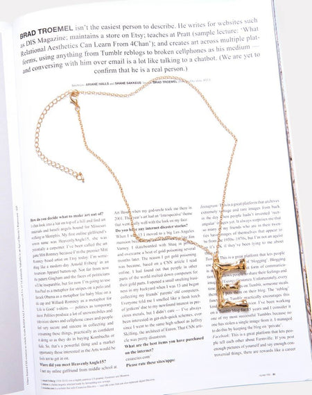 Necklace in Gold Letter A