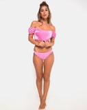 Fabienne Bikini Top in Velvet Candy Pink