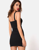 Farlie Bodycon Buckle Dress in Black