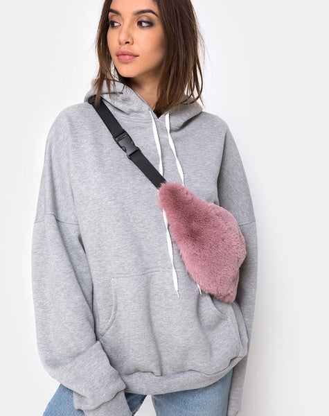 Bumbag in Fur Pink