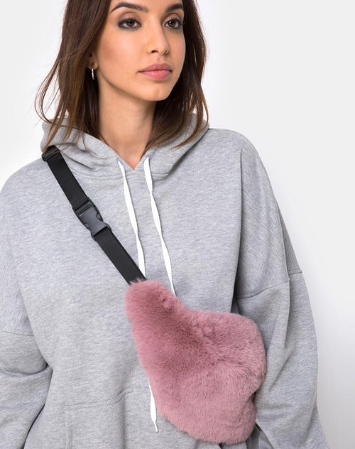 Bumbag in Fur Pink