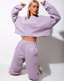 Image of Basta Jogger in Violet Angel Embro White