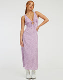 image of Fiaso Midi Dress in Ditsy Rose Lilac