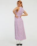 image of Fiaso Midi Dress in Ditsy Rose Lilac