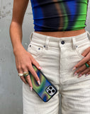 Image of MOTEL X OLIVIA NEILL Iphone Case in Triple Orb Blue and Green