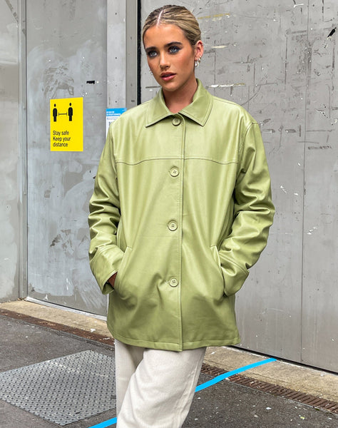 Image of MOTEL X OLIVIA NEILL Walta Jacket in Pu Green