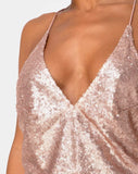 Ringo Finn Dress in Rose Sequin