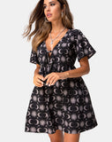 Flarita Dress in Moonlight Black