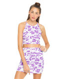 Motel Folly Crop Top in Monorose Lilac