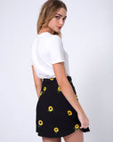 Freena Skirt in Ditsy Sunflower