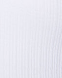 Freja Bodycon Dress in Multi Rib Ivory
