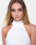Freja Bodycon Dress in Multi Rib Ivory