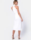 Freja Bodycon Dress in Multi Rib Ivory