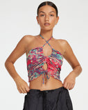 image of Fusena Cutout Top in Festival Print