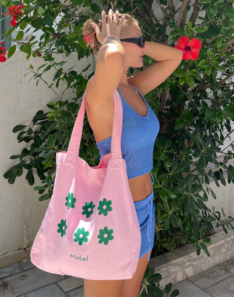 image of MOTEL X BARBARA Barbs Tote Bag in Pink Motel Floral