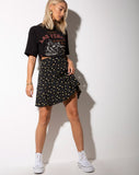 Gaelle Mini Skirt in Pretty Petal Black