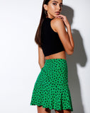 Gaelle Skirt in Dainty Daisy Green