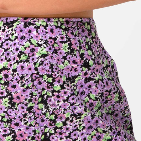 Gaelle Mini Skirt in Lilac Blossom